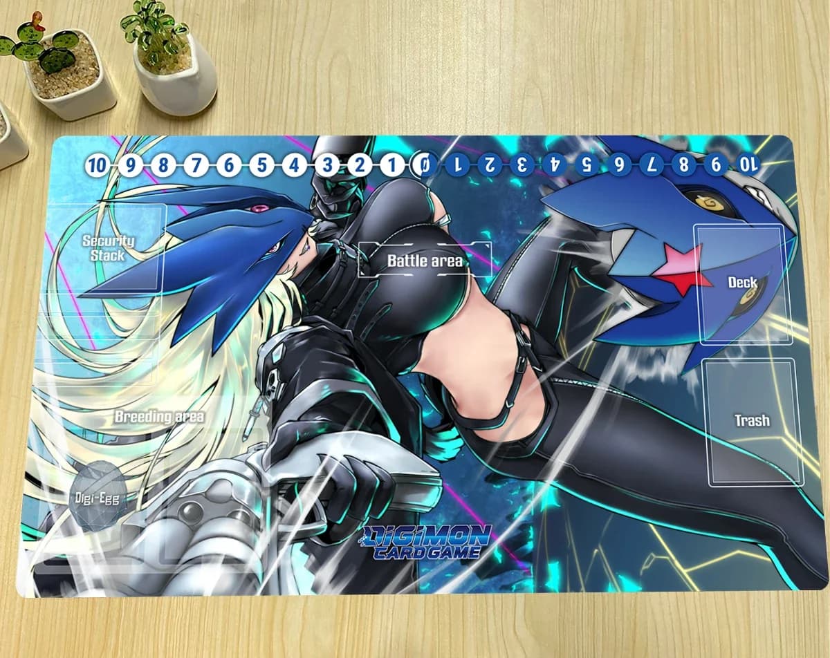 Tapis de jeu Digimon Beelstarmon TCG CCG, tapis de jeu de cartes à collectionner, tapis de souris An
