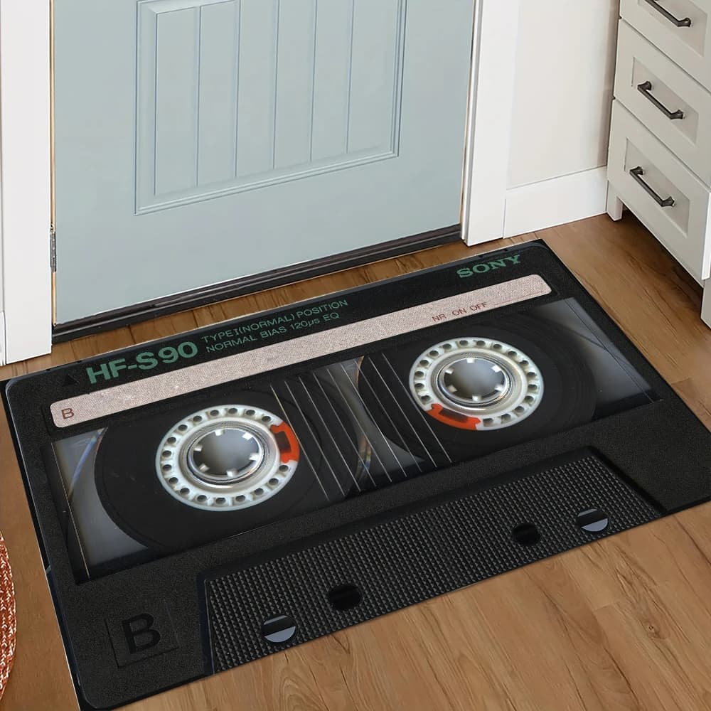Tapis de sol pour la maison, Cassette rétro, chambre à coucher, salle de bains, cuisine, tapis de so