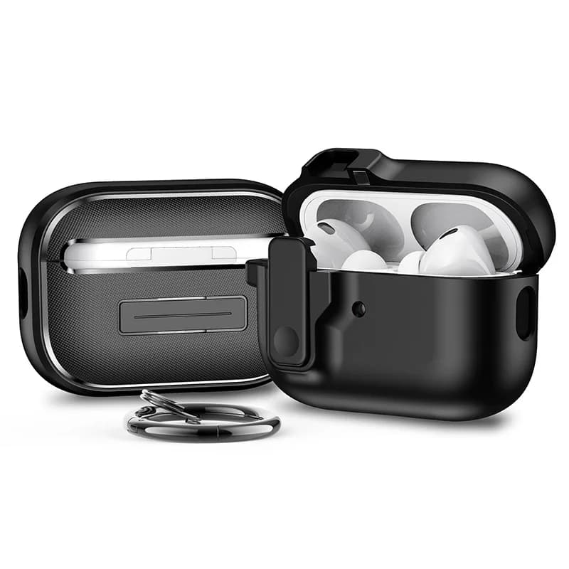 Étui de Protection pour écouteurs sans fil Apple AirPods 4 3 Pro 2 1, avec boucle de verrouillage de