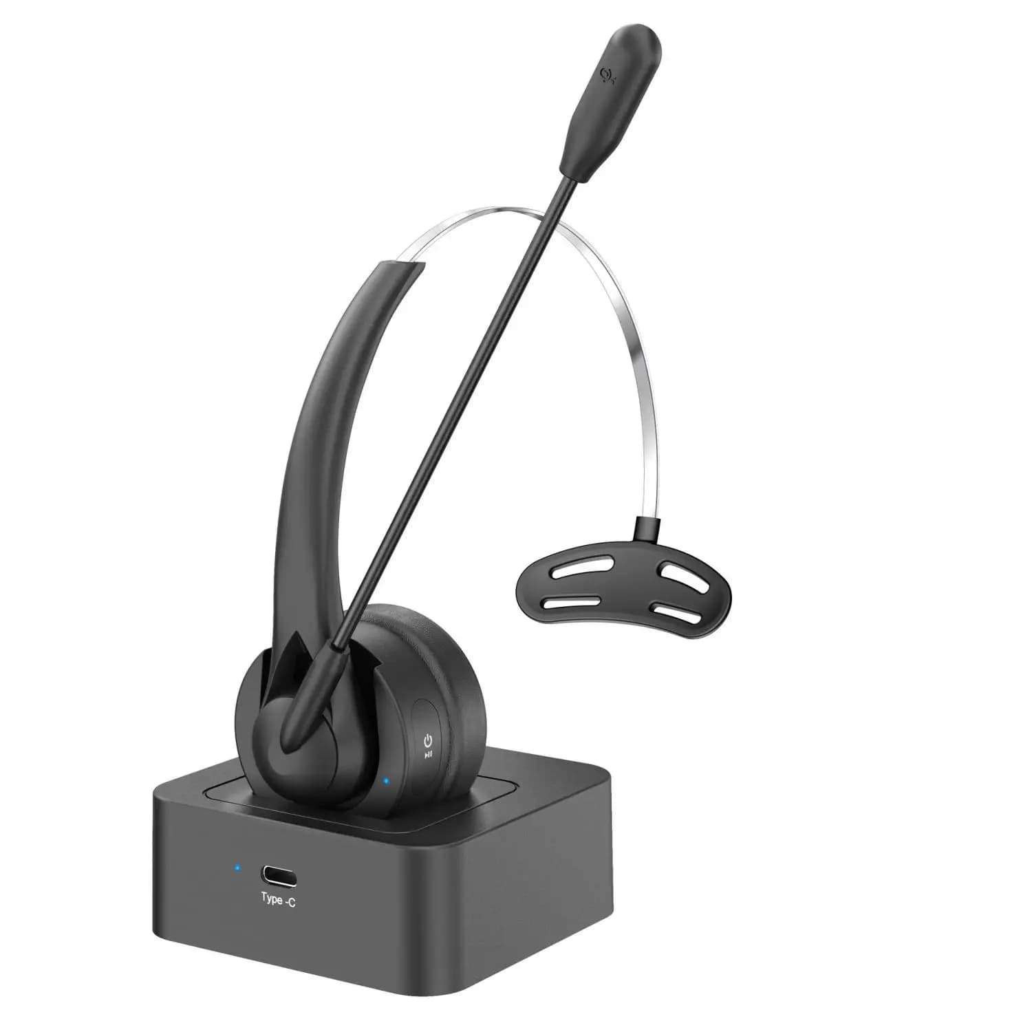 Écouteurs intra-auriculaires sans fil BT 5.4, écouteurs pour Center d'appels, avec Microphone antibr