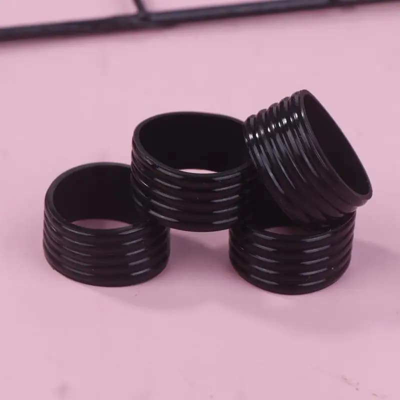 Accessoires de jeu de Tennis-4 pièces anneaux de poignée de raquette en Silicone, absorption de la s