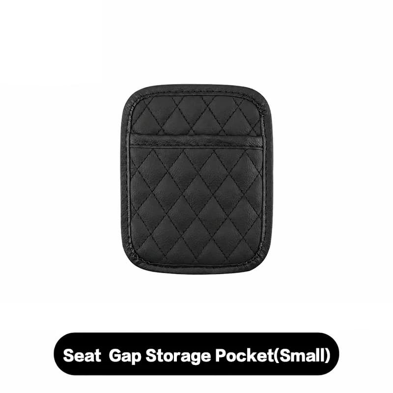 ACCESSOIRES AUTO POUR HOMMES - ORGANISEUR DE SIÈGE AUTO EN CUIR PU 1 PIÈCE, RANGEMENT POUR TÉLÉPHONE