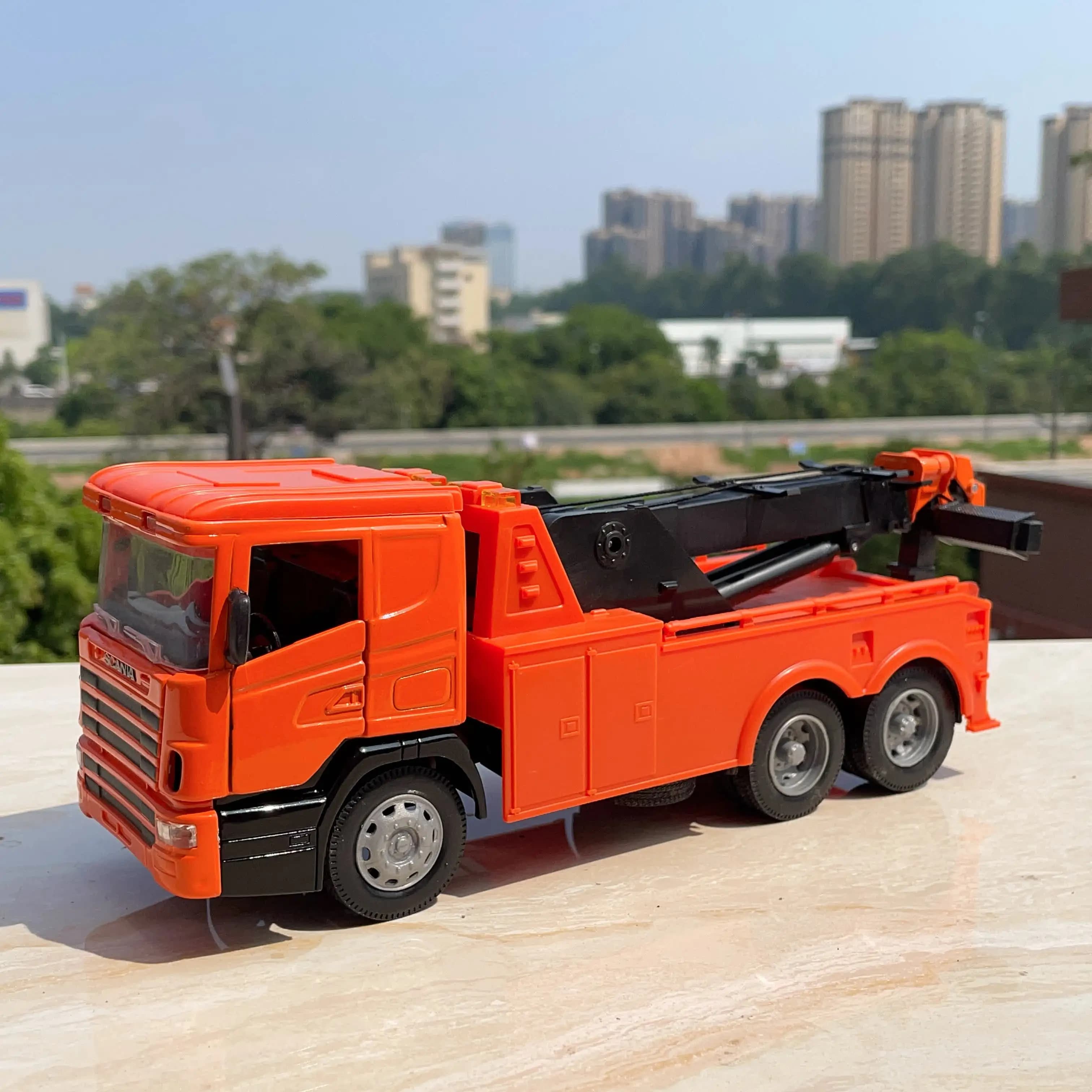Modèle de voiture de remorquage Scania 1:32, jouet de collection, ornement, cadeau, sans emballage