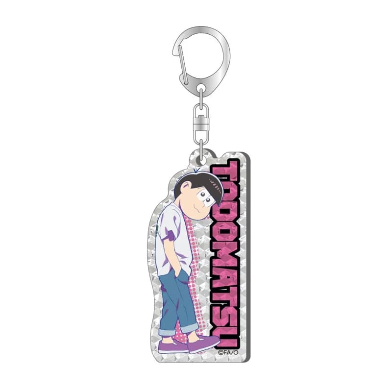 Anime Osomatsu-san acrylique pendentif porte-clés support accessoires voiture porte-clés porte-clés 