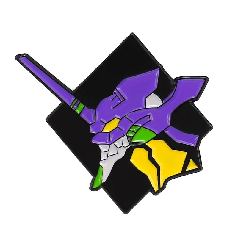 Neon Genesis Evangelion EVA 01 02 épingles en émail recueillir Nerv le Logo de bataille Mecha broche