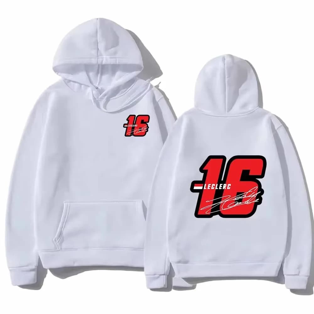 2025 nouveau numéro 16 Charles Leclerc Racer graphique sweat à capuche pour homme femmes vintage déc