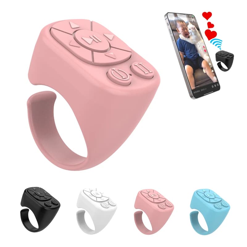 La télécommande Tiktok Scrolling Ring convient pour iPhone, iPad, Bluetooth Page Turning Ring Roller