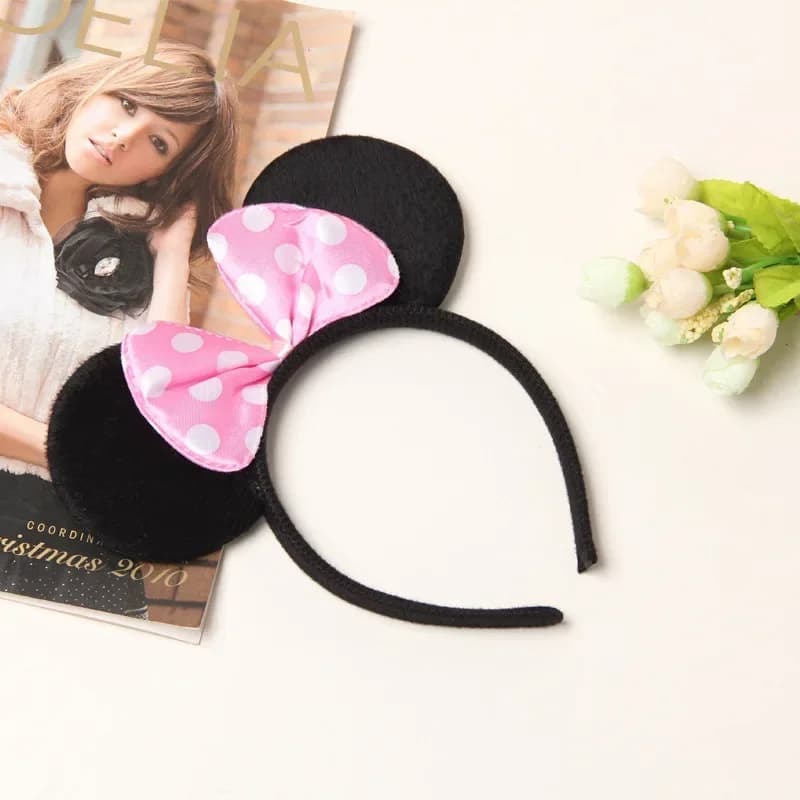 Adulte enfants Minnie Mouse oreilles bandeau filles fête d'anniversaire paillettes point arcs access