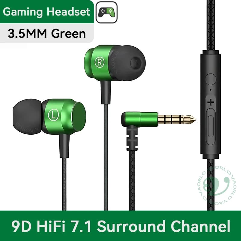 Écouteurs intra-auriculaires filaires à puce numérique, 3.5mm, AUX/Type C 9D, hi-fi, basses lourdes,