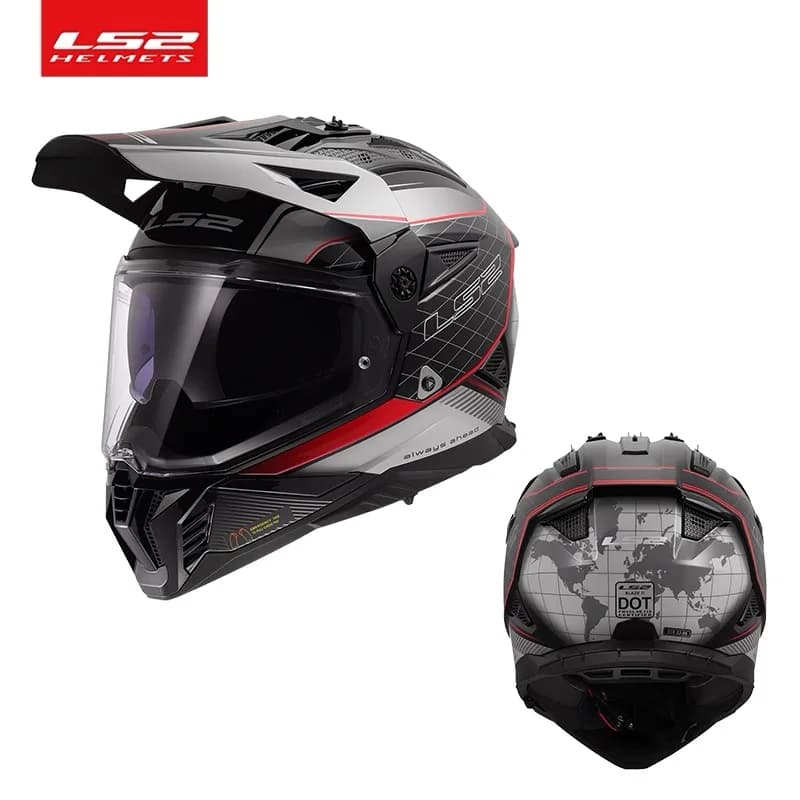 2025 LS2 Original MX702 casque de Moto intégral Double lentille hors Raod casque de course DOT Certi
