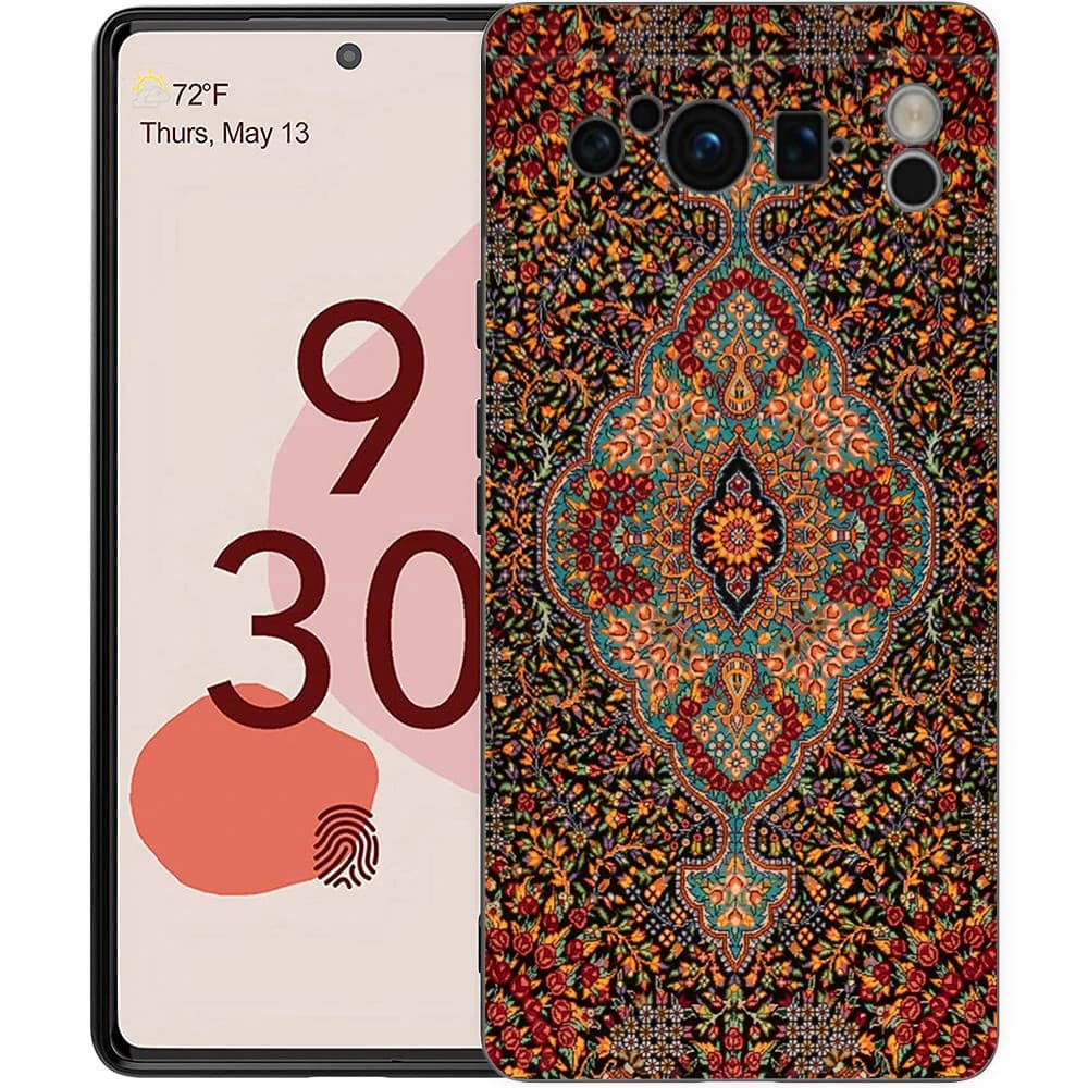 Tapis persan motif Floral pour Google Pixel 9 8 7 6 7A 6A Pro, housse en TPU souple antichoc Pixel 9