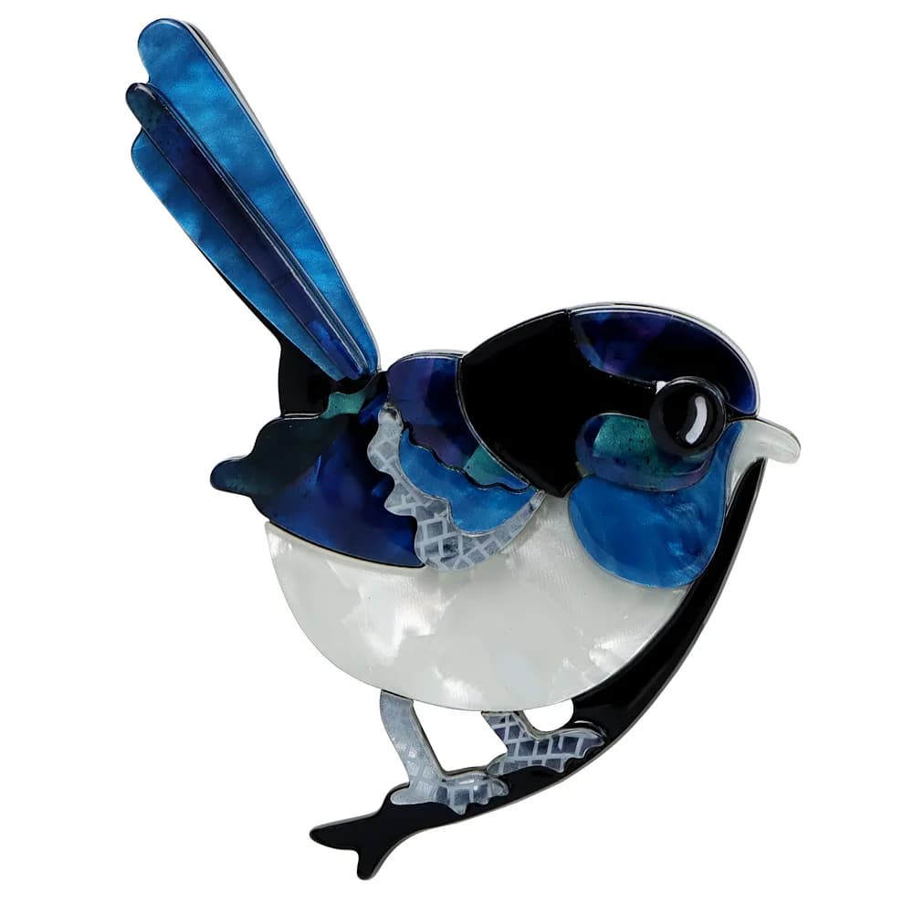 Accessoires d'animaux de mode faits à la main, broche d'oiseau de dessin animé en acrylique, badge d