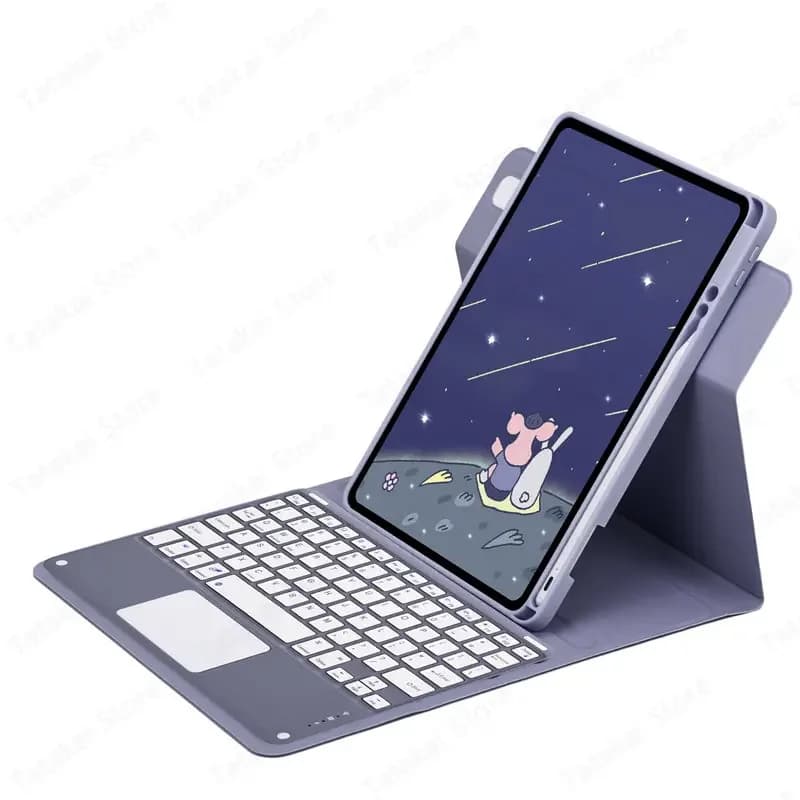 Clavier tactile pour iPad Pro 11 2024, étui clavier avec support pour stylet pour Teclado iPad Pro 1