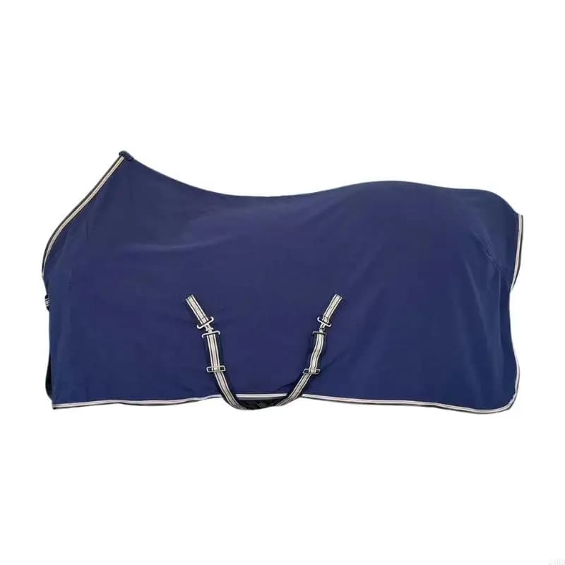Couverture pour cheval à texture douce, ajustement réglable, idéale pour l'entraînement hivernal les