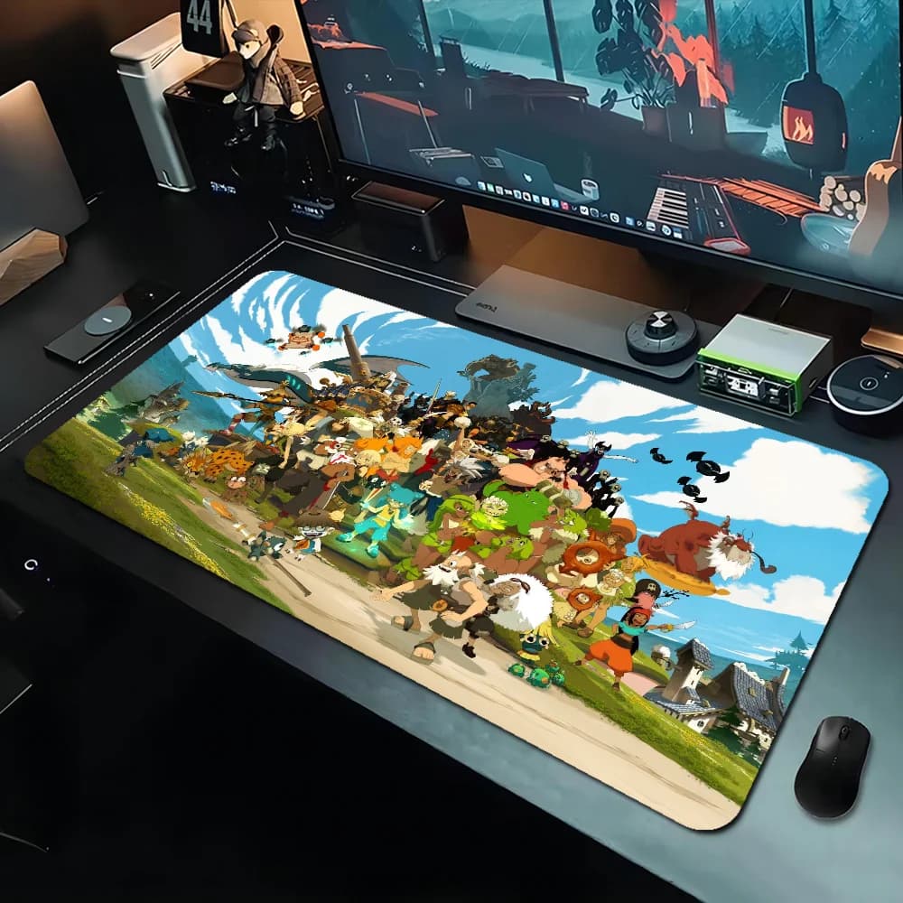Tapis de souris de jeu Dofus INS Tide, grand dessin animé Anime, tapis de clavier, accessoires de bu