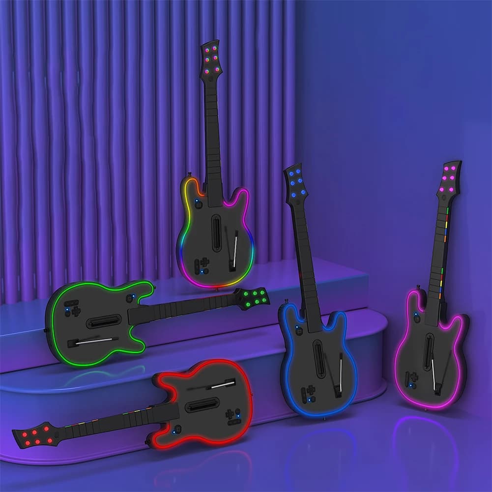 Contrôleur de guitare sans fil Console Joystick à distance contrôleur de guitare PC sans fil pour PS