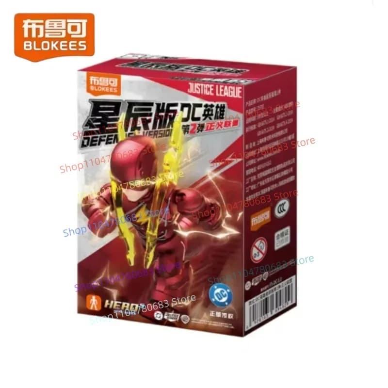 BLOKEES DC Defender Version 2 Justice League Blind Box Toys Batman Superman Anime Action Figures Col