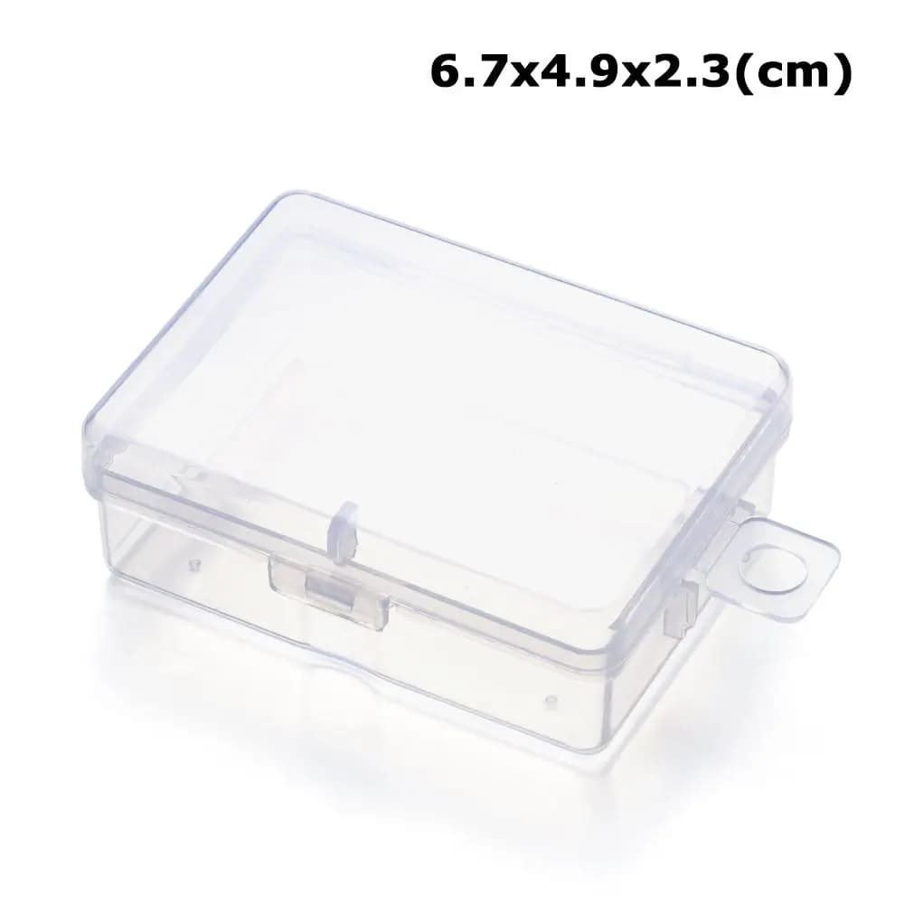 Boîtes d'emballage d'accessoires carrées, boîte de rangement transparente, boîte à outils de pêche, 