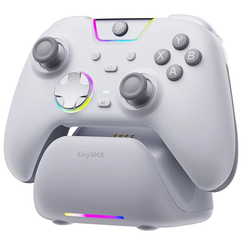 Manette de jeu sans fil EasySMX X05 Pro pour PC, Switch, Android, iOS, joystick à effet Hall, bouton