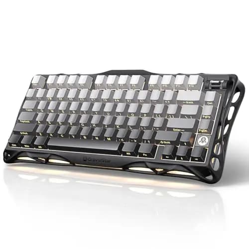 Clavier mécanique sans fil GravaStar Mercury K1 75% - Clavier de jeu tri-mode BT5.0/2.4GHz/USB-C