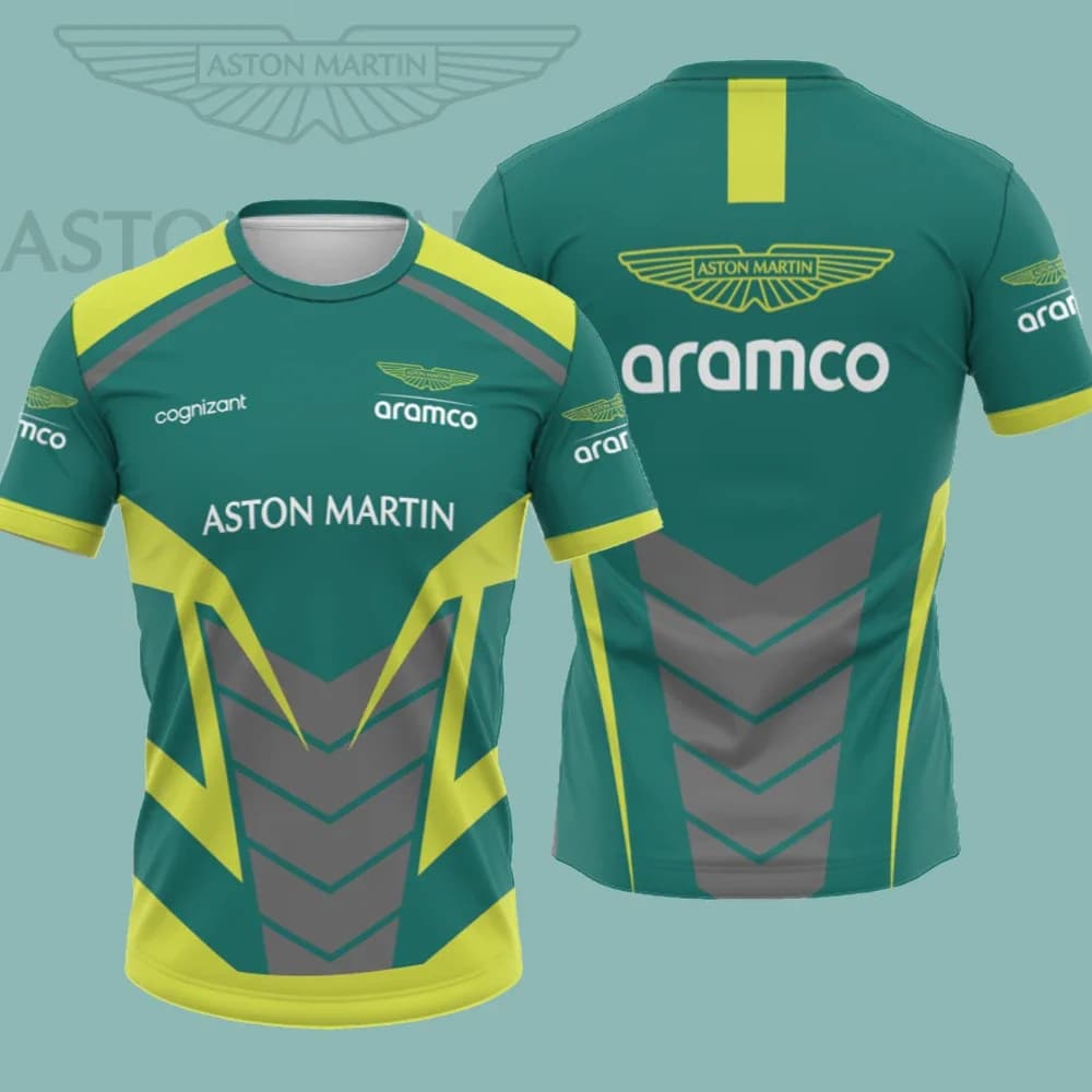 T-shirt Homme Équipe Aston Martin Racing – Nouvelle Collection Été 2026 – Tendance Urbaine Personnal