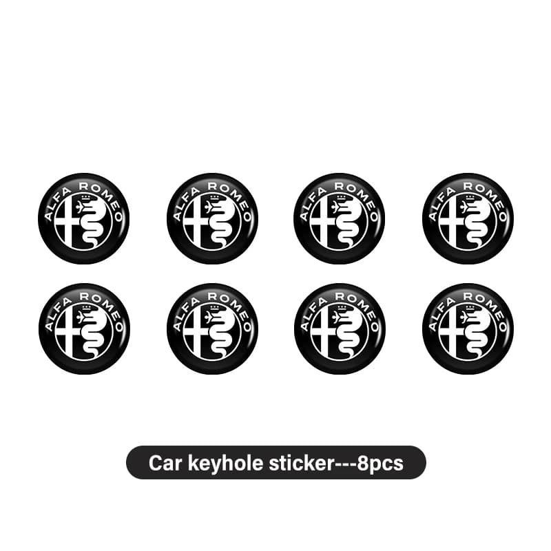 Autocollants pour clé télécommande de voiture Alfa Romeo, 15mm, emblème de porte de voiture, accesso
