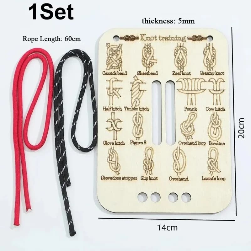 Kit d'apprentissage de la nouillerie et de la manipulation des cordes pour adultes, pour le camping 