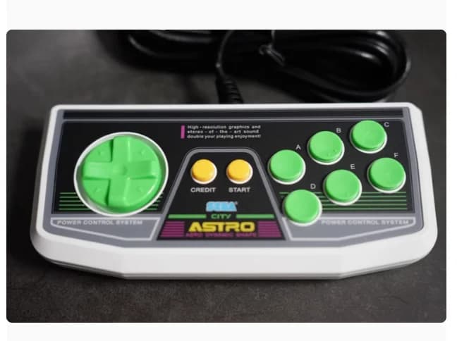 Pour SEGA Astro City Mini Arcade contrôleur d'origine Compatible avec PC (3 couleurs)