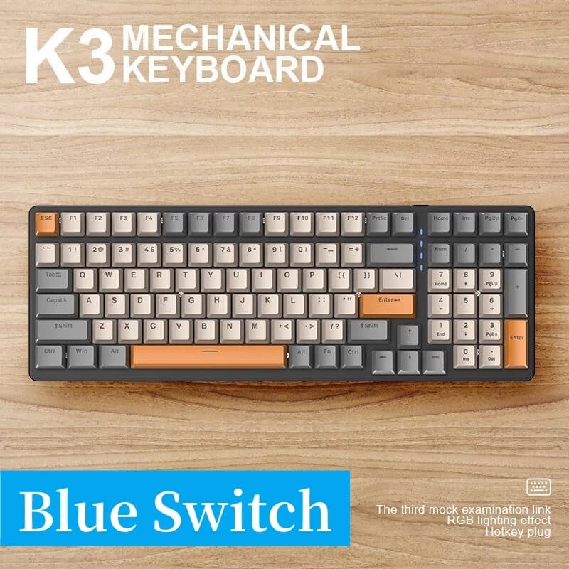Clavier mécanique français Hot Swap 100 touches 98% disposition espagnol russe coréen arabe clavier 