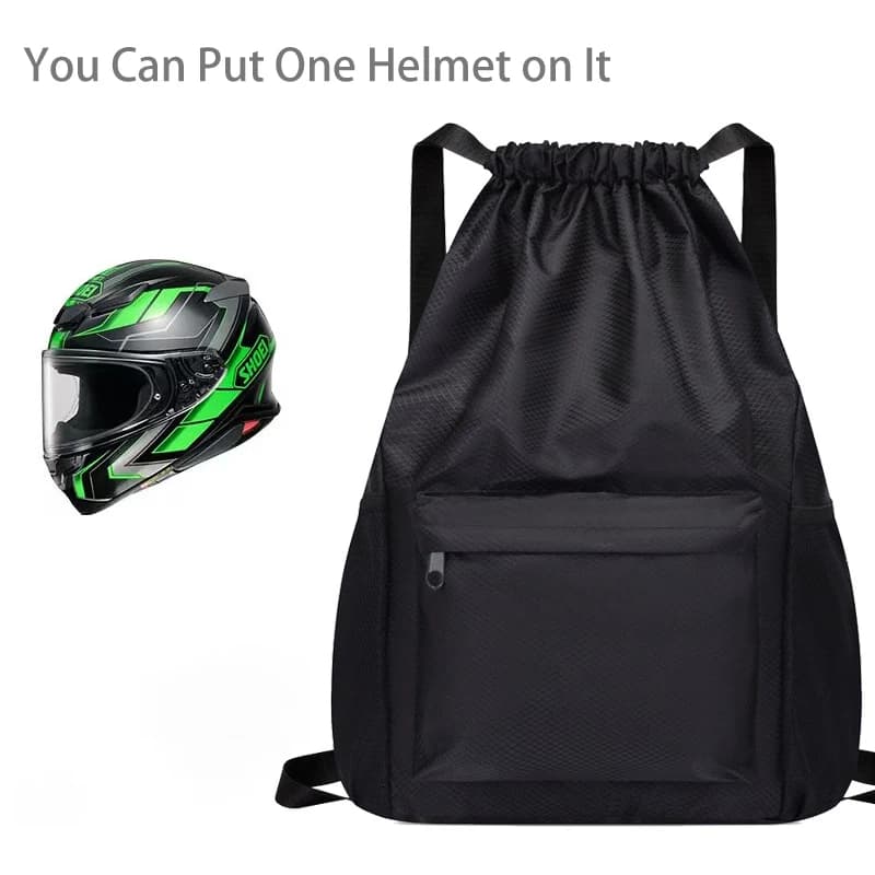 Sac de casque de moto, pochette de dessin en peluche à corde unique pour Scooter, cyclomoteur, vélo,