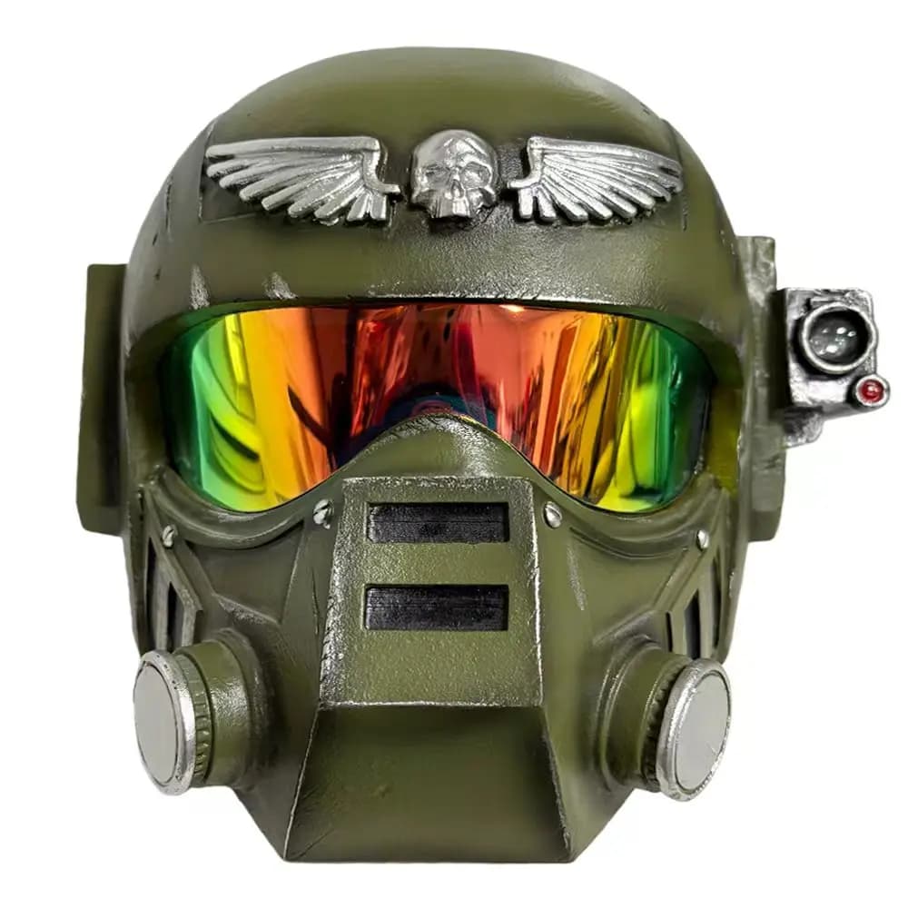 Casque de soldat style Astra Militarum, accessoire en résine pour cosplay science-fiction, jeu de rô