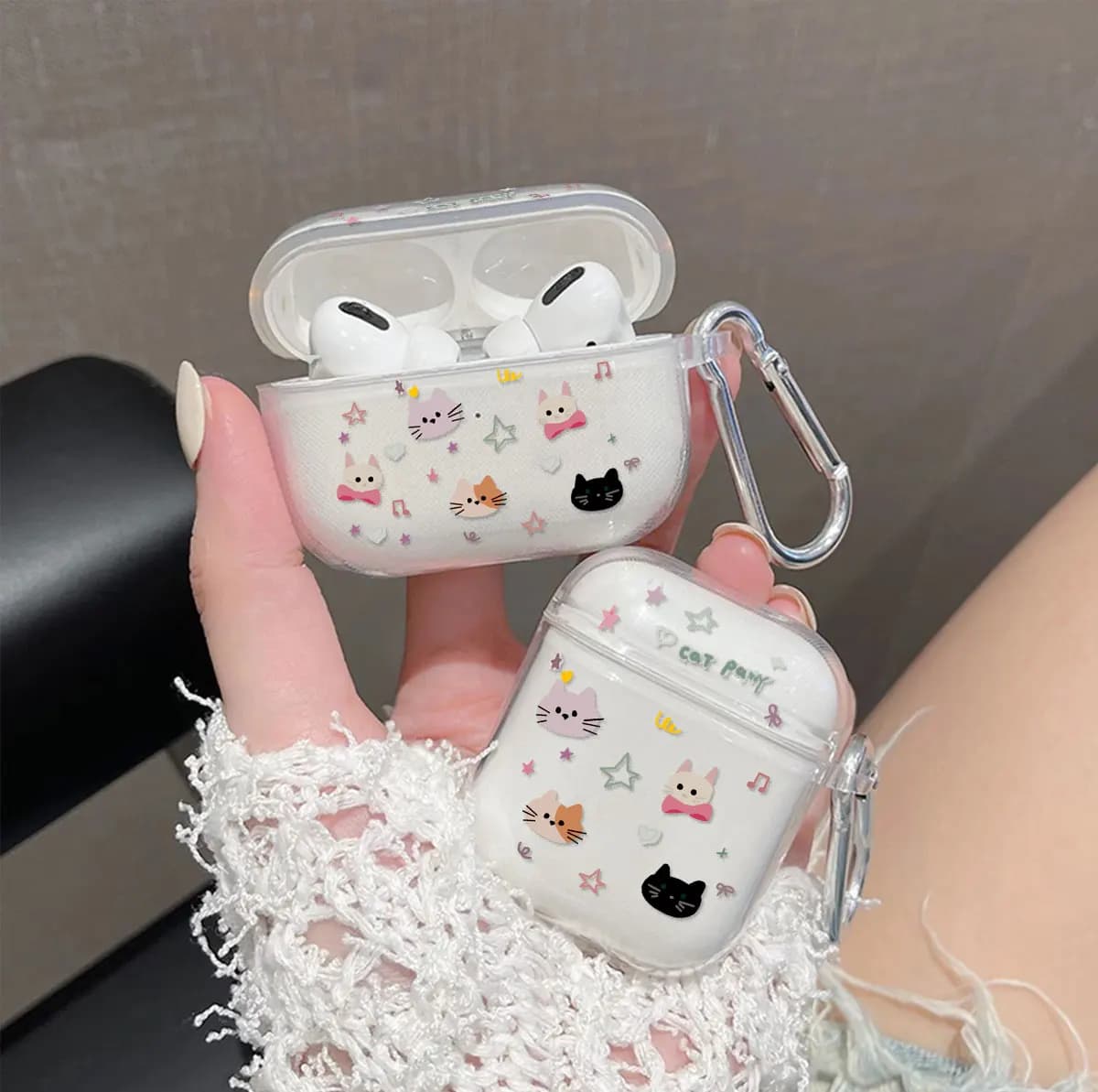 Étui pour écouteurs en forme de chat mignon, adapté aux Apple AirPods 4, AirPods 1, 2, 3, Pro, Pro 2