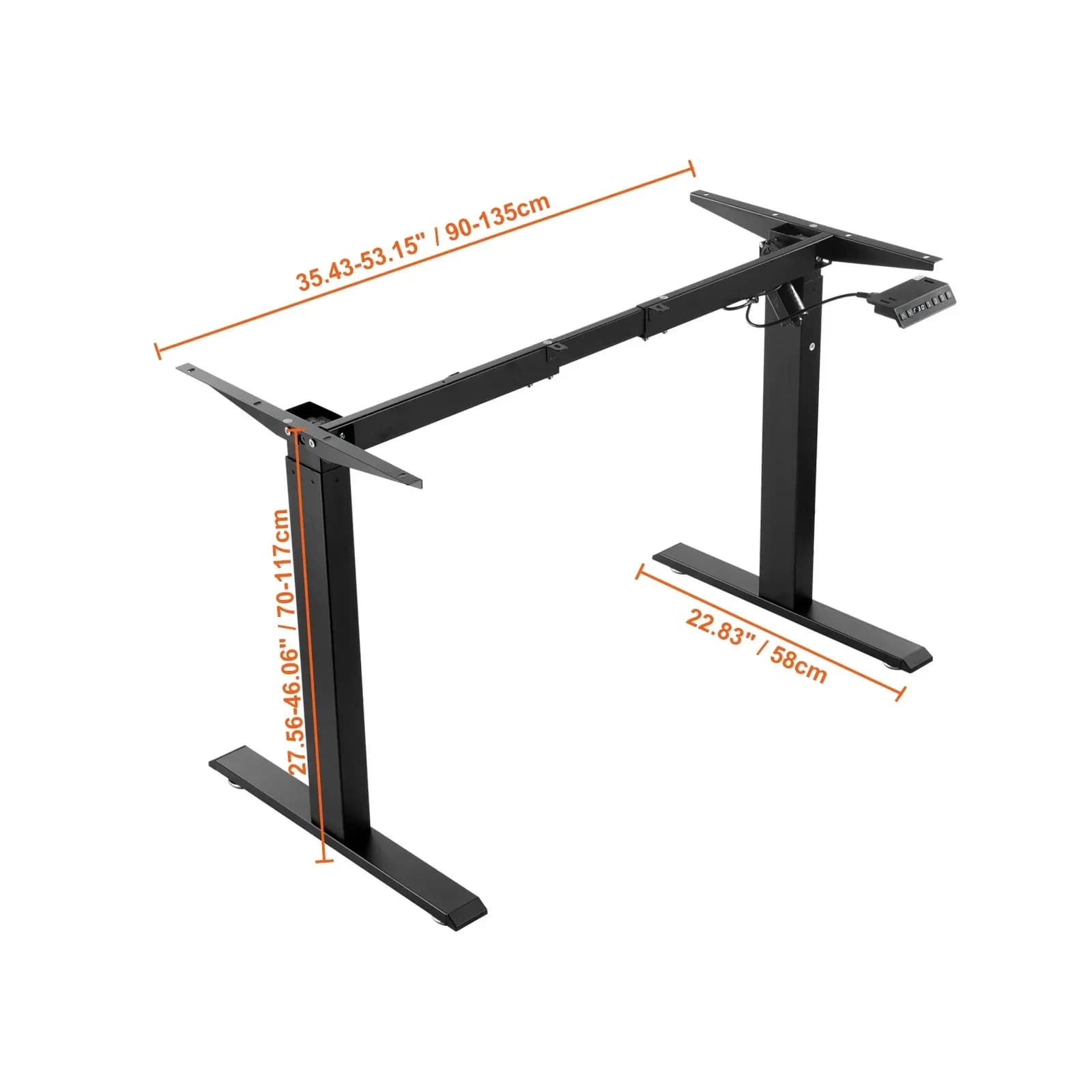 Pour cadre de bureau debout pieds de bureau d'ordinateur debout électrique Base de poste de travail 