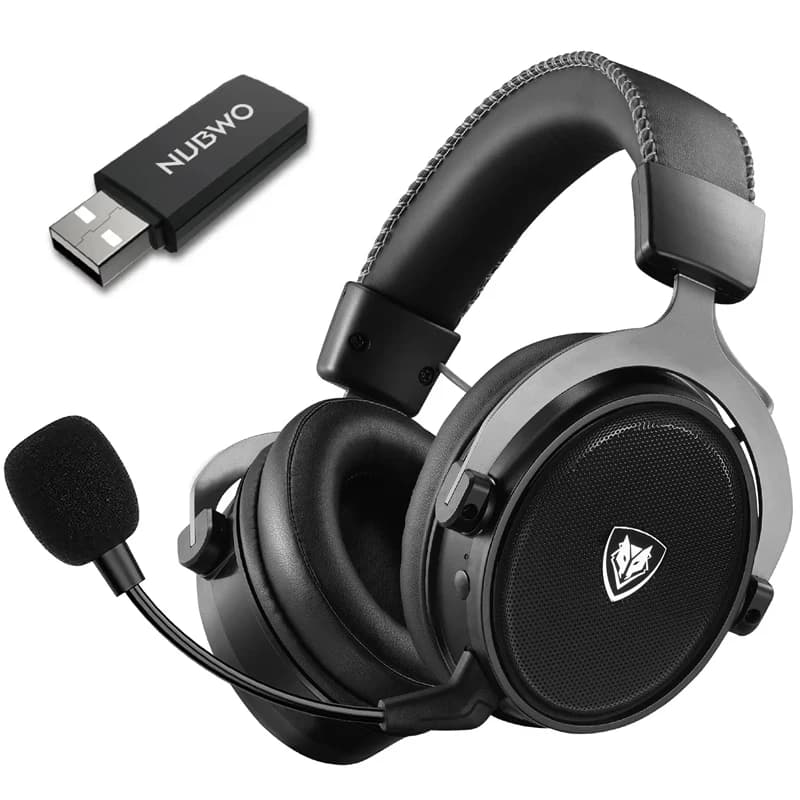 Casques sans fil NUBWO G07 Gamer 2,4 GHz à très faible latence, stéréo HIFI, suppression du bruit, m
