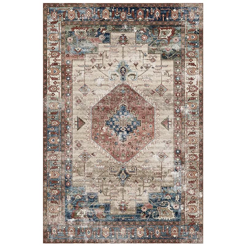 Tapis de Style rétro américain pour chambre à coucher, grande surface, décoration de salon, antidéra