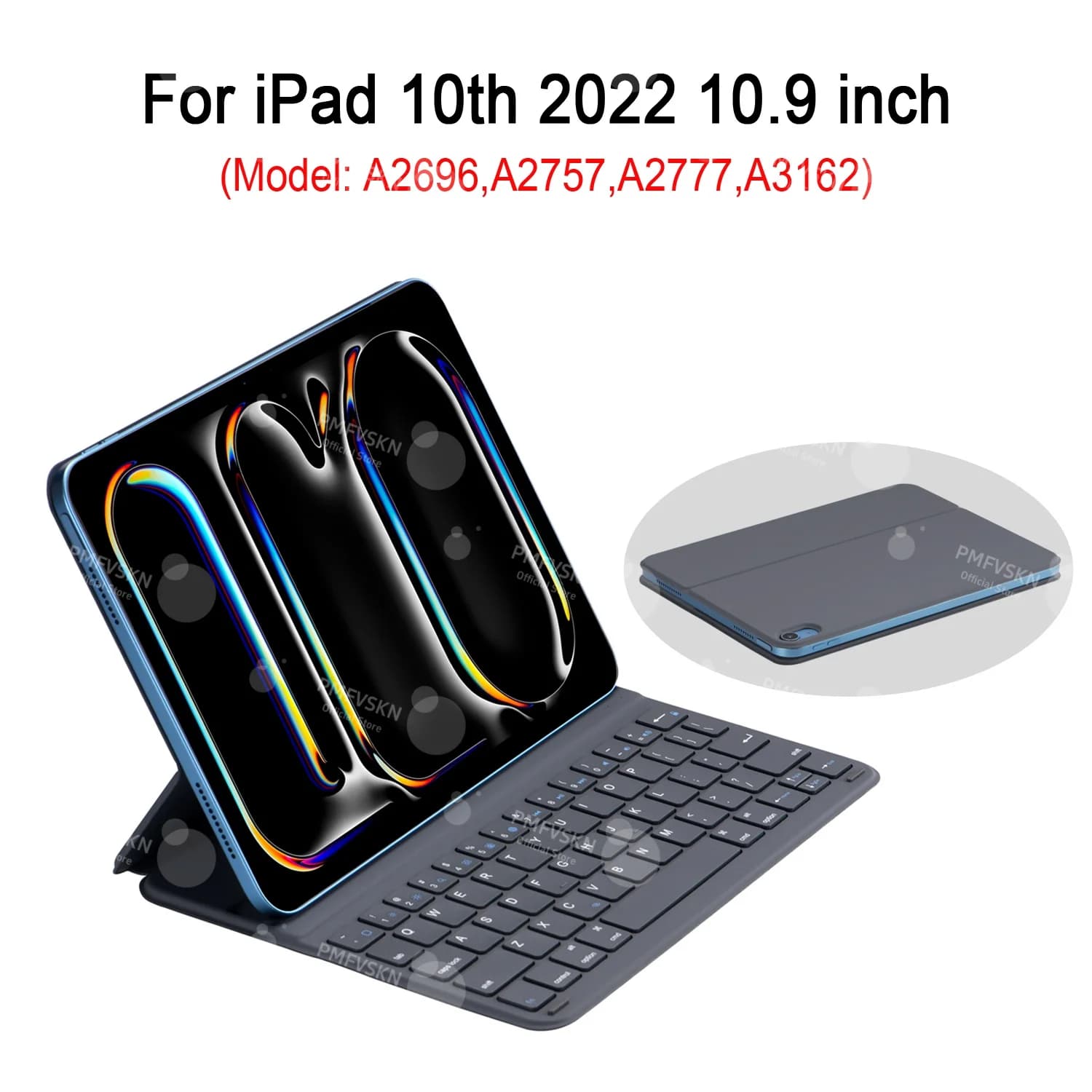 Étui Folio pour clavier intelligent Ultra léger, pour iPad Air 11 13 2024 2025, iPad 11e A16 10e gén