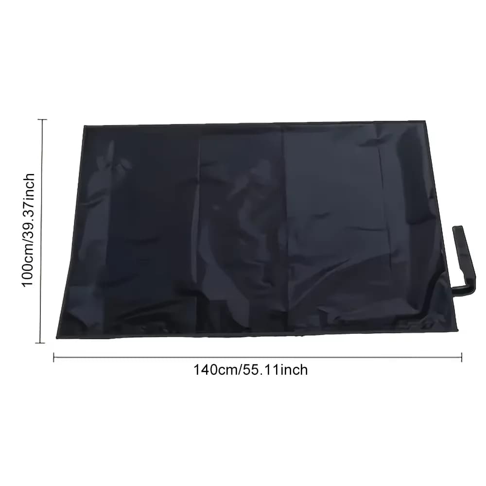 Tapis de coffre universel imperméable en fibre de polyester, portable, anti-poussière, pour bagages,