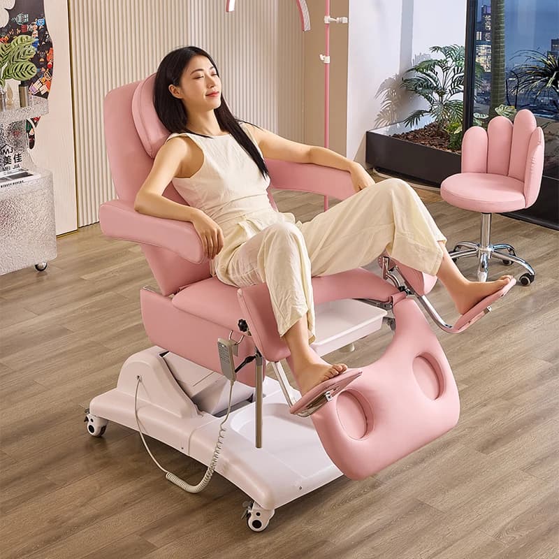 Lit d'examen gynécologique médical, lit privé, lit de soins avec élévateur électrique, lit de beauté