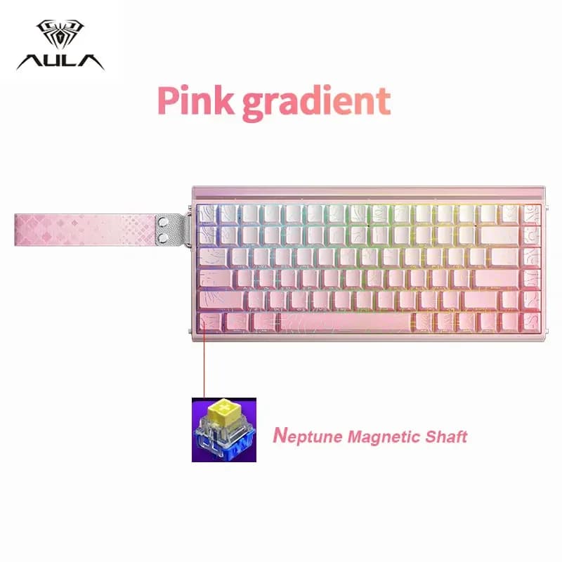 Clavier de jeu AULA HERO84 HE avec interrupteurs magnétiques filaires, taux de polling 8 kHz, RT 0,0