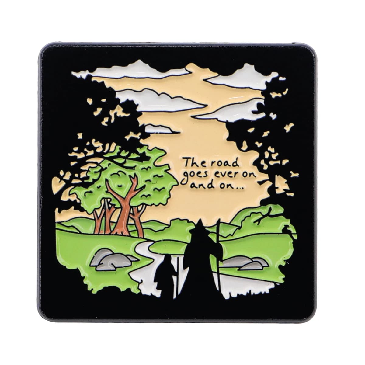 Broches et badges en émail Elfes Mignons avec Citations pour Sacs à Dos, Bijoux Thème Films Fantasti
