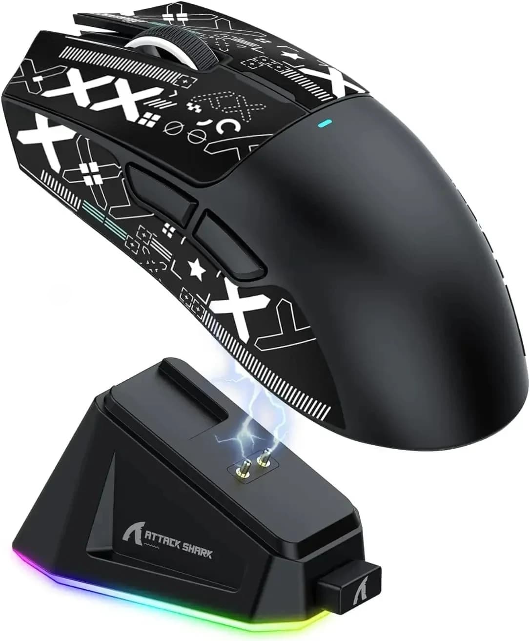 Offre spéciale souris Gamer sans fil ATTACK SHARK X11 avec station de charge capteur de jeu PixArt P