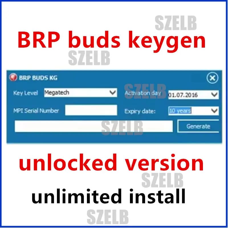 Nouveaux bourgeons BRP kg Keygen débloqués B.U.D.S pour mpi-3 et mpi-2 + programme BRPbuds BUDS Inst