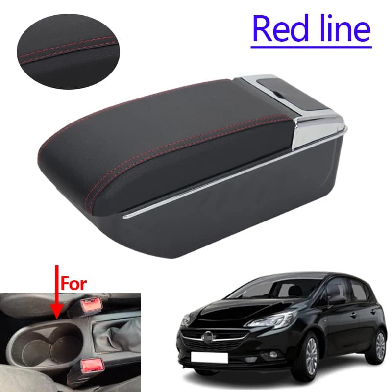 Accoudoir pour Opel Corsa 2015 2016 2017 2018 2019 pour CorsaE, boîte de rangement pour console de v