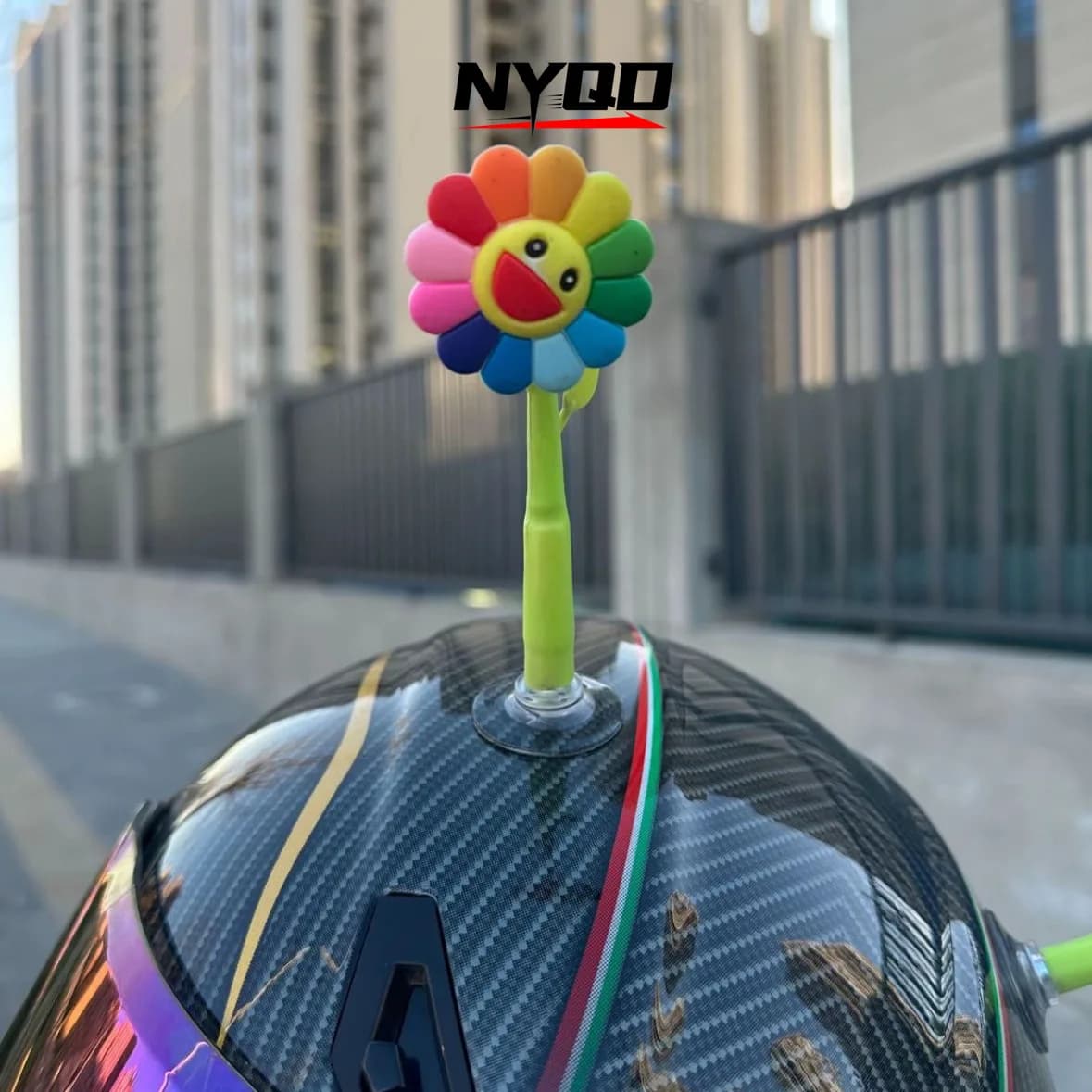 Décoration de casque : petite fleur, petits objets, tournesol, décoration de casque pour voiture éle