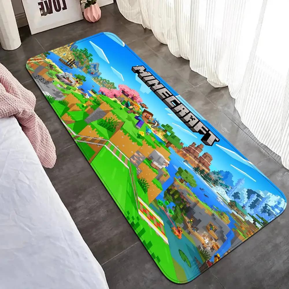 Tapis de sol M-Minecraft pour jeu Sandbox, moins cher, antidérapant, moderne, pour salon, balcon, ta