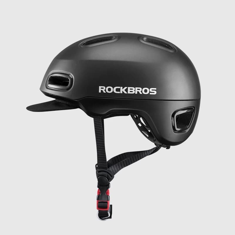 Casque de vélo ROCKBROS avec fixation de visière décontractée, en EPS, pour cyclisme urbain et VTT, 