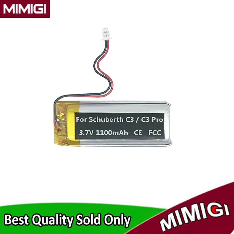 Batterie de remplacement originale 1100mAh BAT00002 BAT00004 WW452050-2P pour casque Schuberth C3 Pr