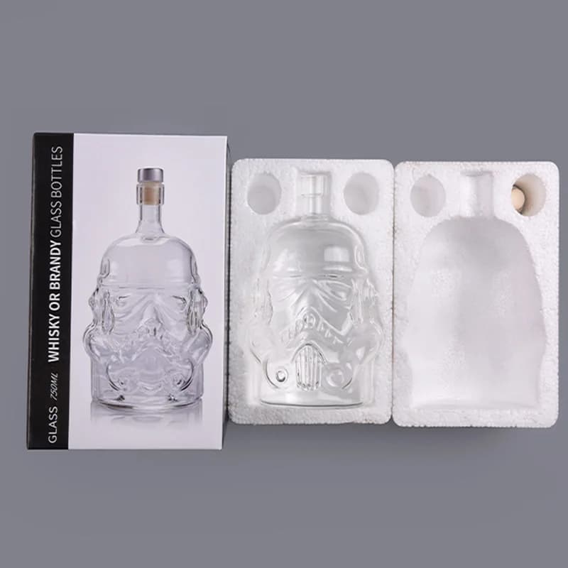 Ensemble de verres à vin, casque de trooper de tempête, carafe à whisky, tasse en verre à whisky, ac