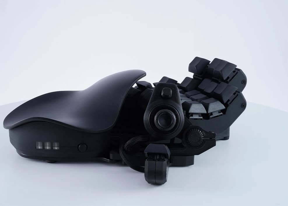 Clavier de jeu GameClaw pour gauchers, clavier à une main réglable, joystick filaire WASD, ergonomie