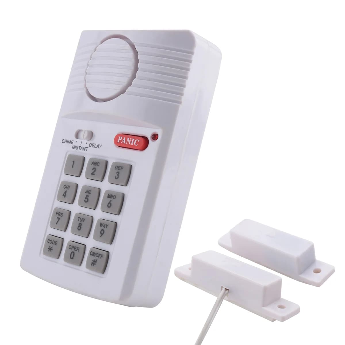 Clavier de panique à broche de sécurité, alarme de porte sans fil forte, pour maison, bureau, garage